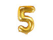 Picture of FOIL BALLOON NUMBER 5 GOLD 16 INCH